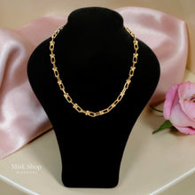Tiffany inspired classic gold chain necklace 18k gold plated elegant design from Misk Shop
