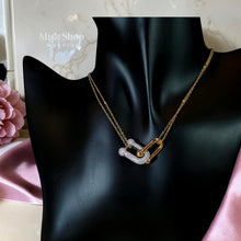 Tiffany inspired jewelry set necklace bracelet earrings gold plated with 5A zircon stones from Misk Shop
