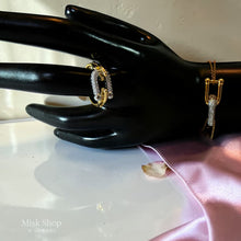 Tiffany inspired jewelry set necklace bracelet earrings gold plated with 5A zircon stones from Misk Shop
