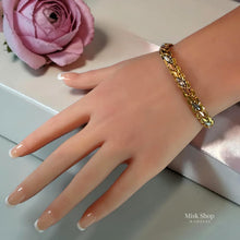 اسوارة مجدولة ثلاثية الألوان مطلي ذهب 21 من Misk Shop