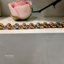 tri-tone-bubble-bracelet-gold-silver-rose-adjustable-misk-shop