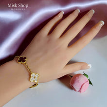 اسوارة فان كليف مستوحاة صدف طبيعي مع زيركون 5A تصميم فاخر من Misk Shop