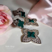 حلق فاخر مرصع زيركون مستوحى من فان كليف من Misk Shop